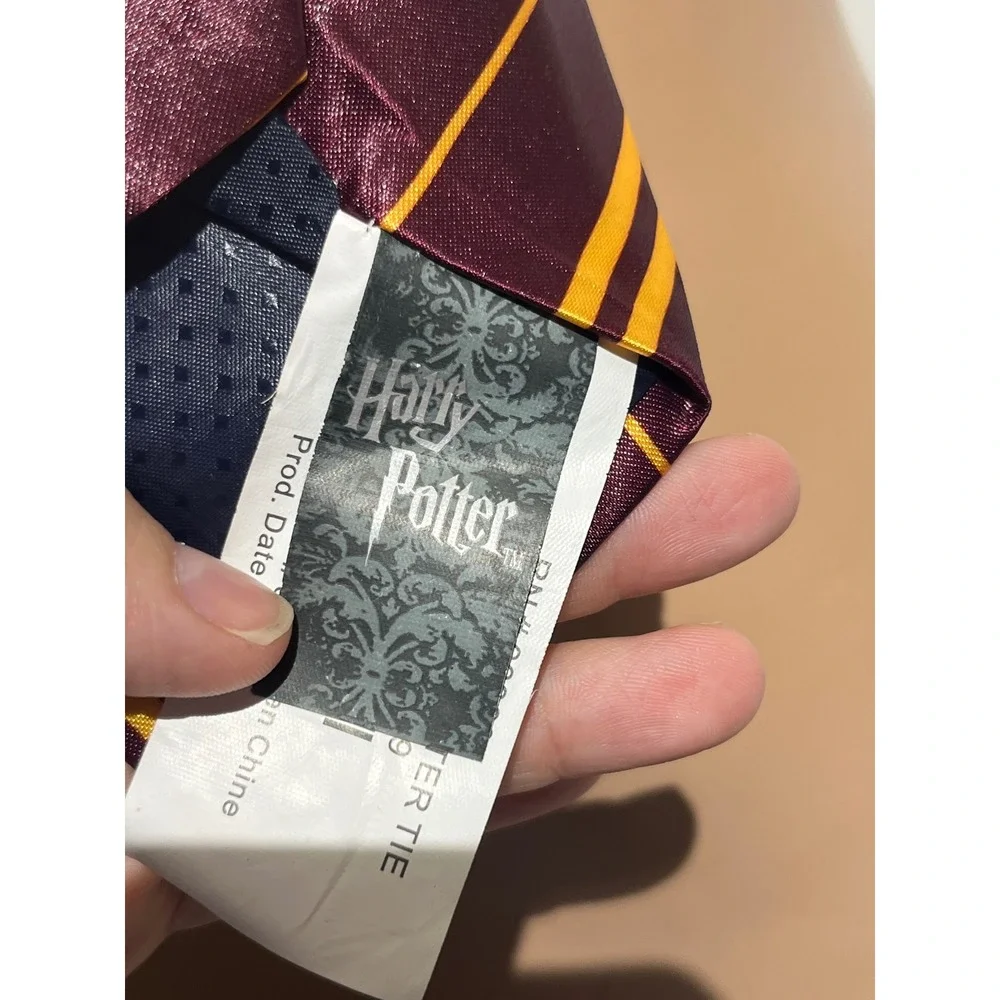 Harry Potter Gryffindor Tie Rubies Costume Co Burgundy Gold Striped Necktie